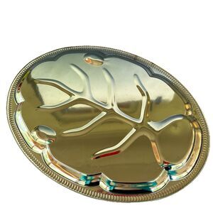 Vintage Gemco Sheffield Tree of Life Serving Tray 18’’ x 13’’ Original Packaging